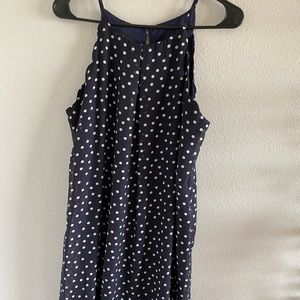 Navy Polkadot Dress